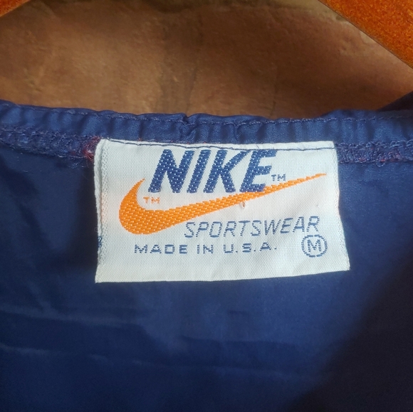 Vintage Nike Color Block Pullover Anorak Jacket Size Medium Made In USA - Picture 8 of 16